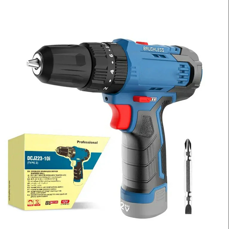 12V Max Series 35N.m Cordless Impact Hammer Drill With Brushless Motor
