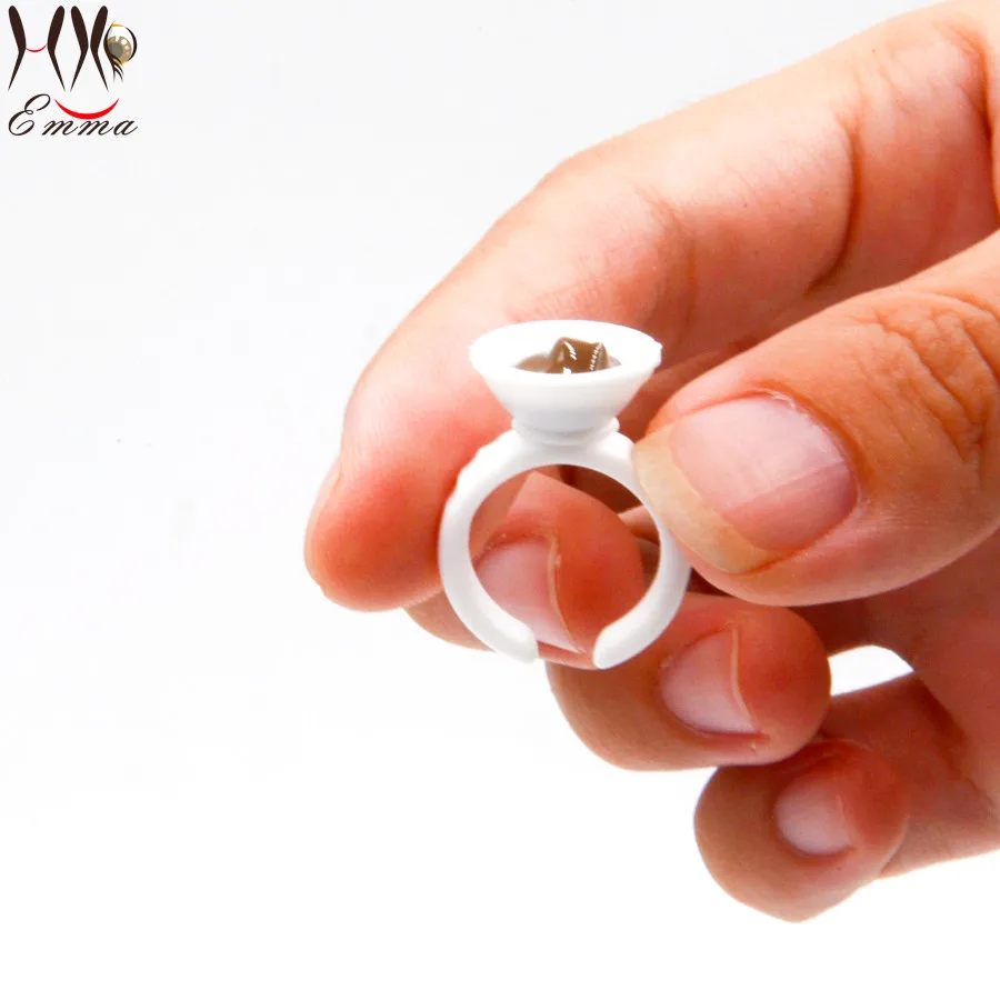 micropigmentation Plastic Ring Shape Tattoo Ink Cups Cap,Disposable Split Glue Rings, Adhesive Pigment Holders