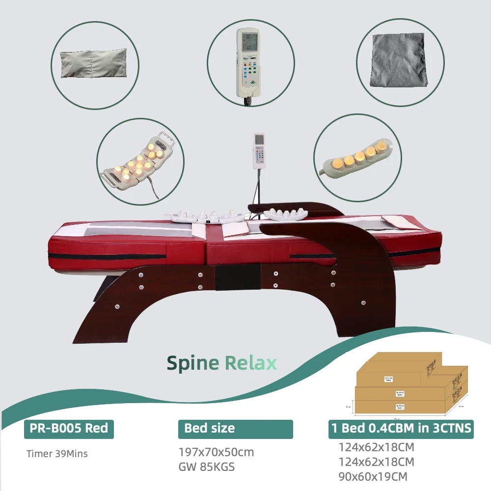 Korea Seragem Electric Massage Bed Full Body Acupressure Bed Jade Roller Stone Infrared Thermal Massage Bed In Massage Table