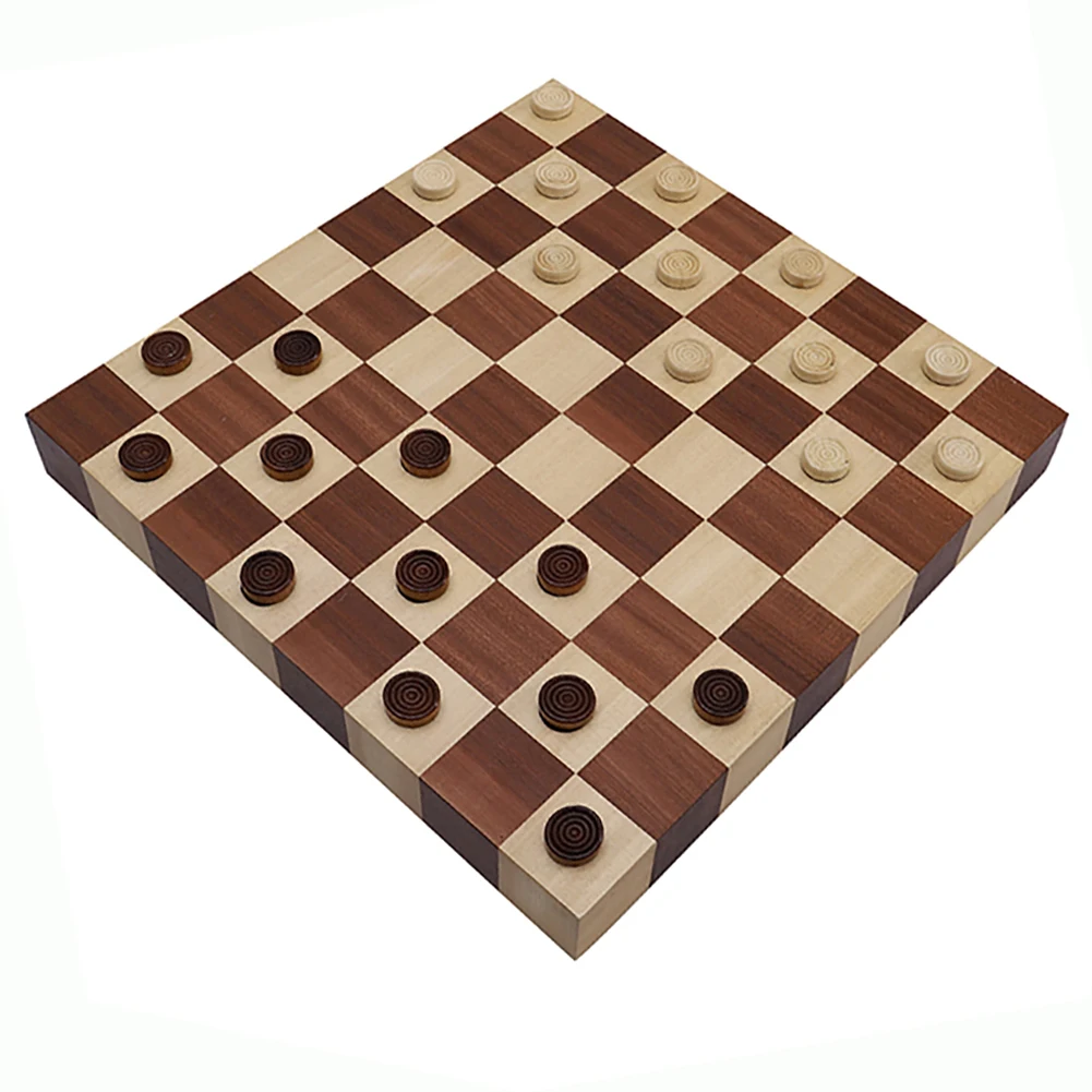Wooden NON-magnetic felted chess game set, wooden chess, wooden chess set board game interior storage chess pieces