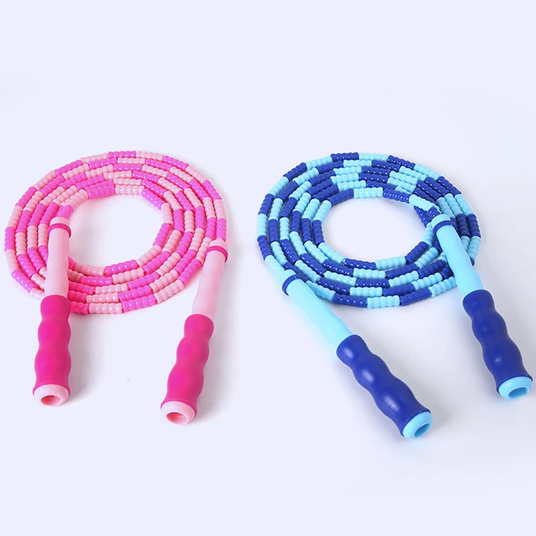 Factory Direct Supply Nylon Beaded Jump Ropes For Fitness Adjustable Length Skipping Rope With Wholesale Price