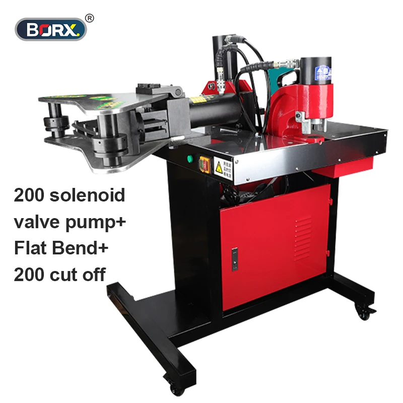 Три функции в одном медный ряд обрабатывающий станок алюминиевый стержень листовой штамповочный гибочный