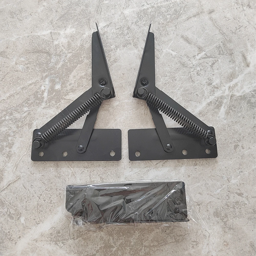 Flexible storage black iron metal frame sofa bed mechanism spring hinge