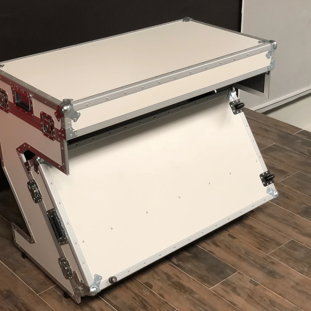 kkmark custom Portable special purpose cases Pioneer DJ Controller Workstation z table stand flight case