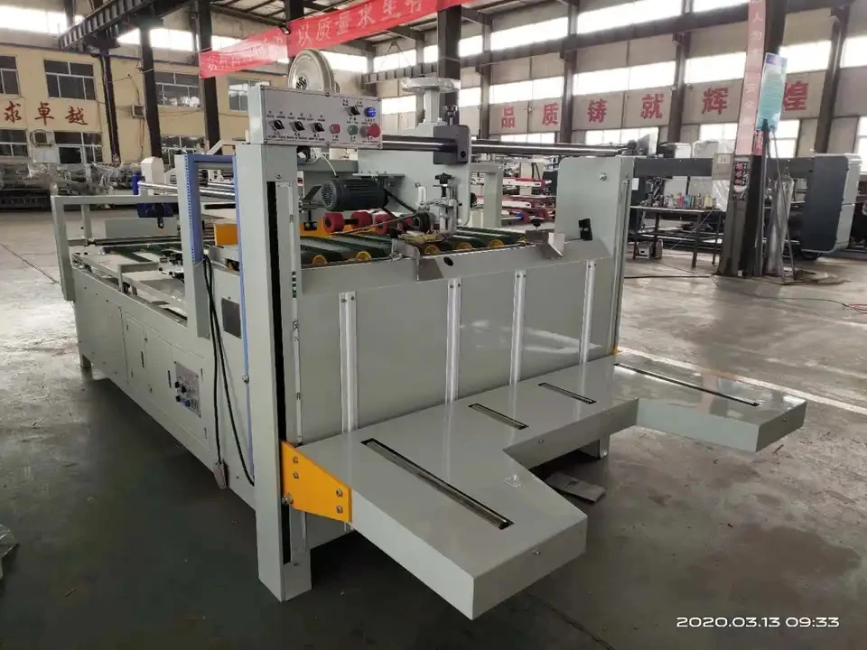 Полуавтоматическая Складная склеивающая машина MJZXJ -2 для машины по производству гофрированных картонных коробок