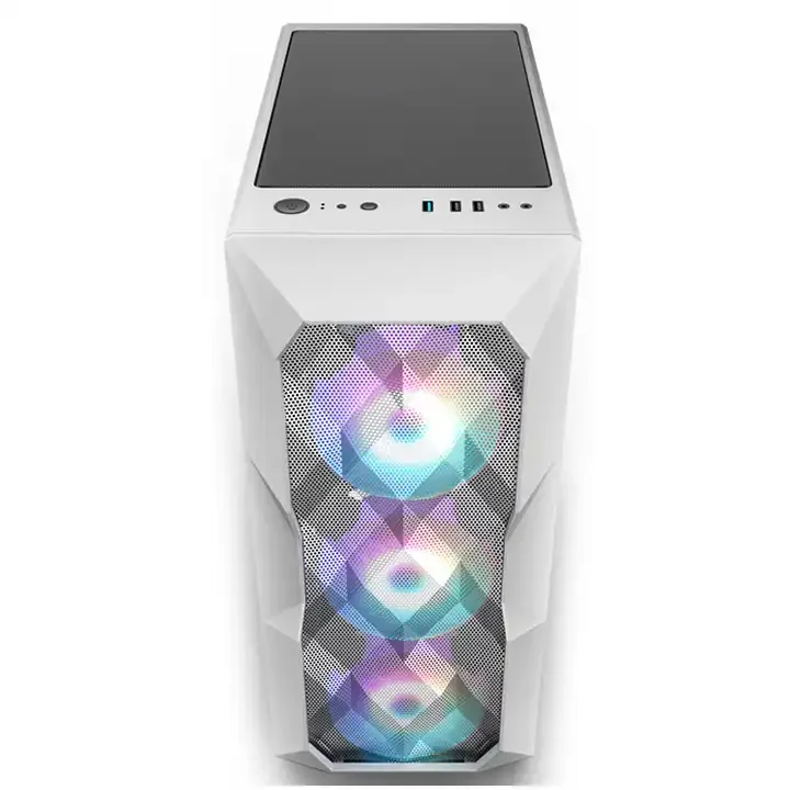 New product Customized glass computer pc case desktop gaming computer case support atx m-atx Computer RGB Case
