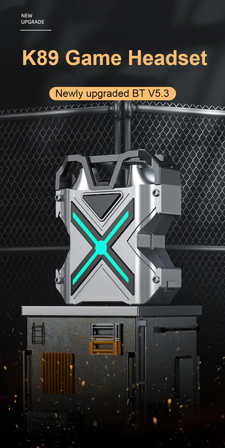 Wholesale K89 TWS Headset In-ear Touch Control Wireless Earbuds N-K89 Low Latency Wireless Earphones