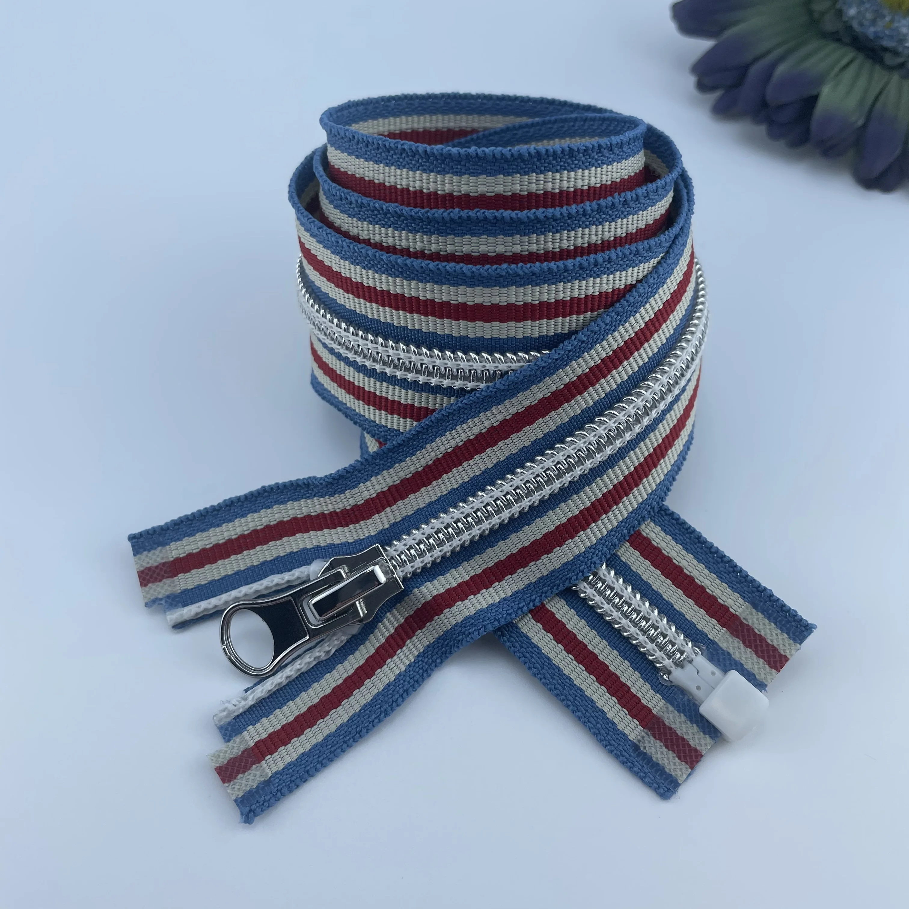 NO.5 Nylon zipper Silver teeth for Jacket Bag shoes Zipper Pulls puller zipper 3M slider tailoring material half zip
