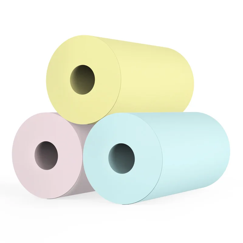 Colorful 3pcs/bag Thermal Paper Rolls for C9 Mini Printer 57mm Heat Sensitive Terminal Paper Roll