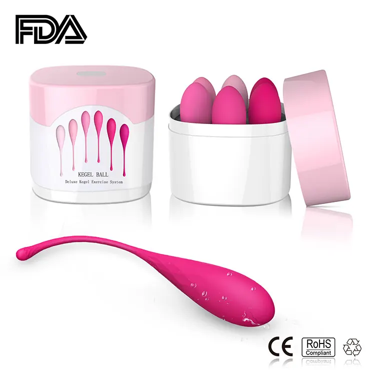 Aimitoy Soft Silicone Sex Toy Women Vaginal Weighted Tightening Massage Female Vagina Tighten Exercise Ben Wa Kegel Balls Set