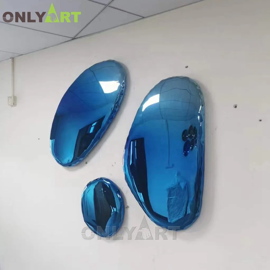Custom Modern Decoration Metal Mirror Art Wall Stainless Steel Sculpture For Sale Onlyart