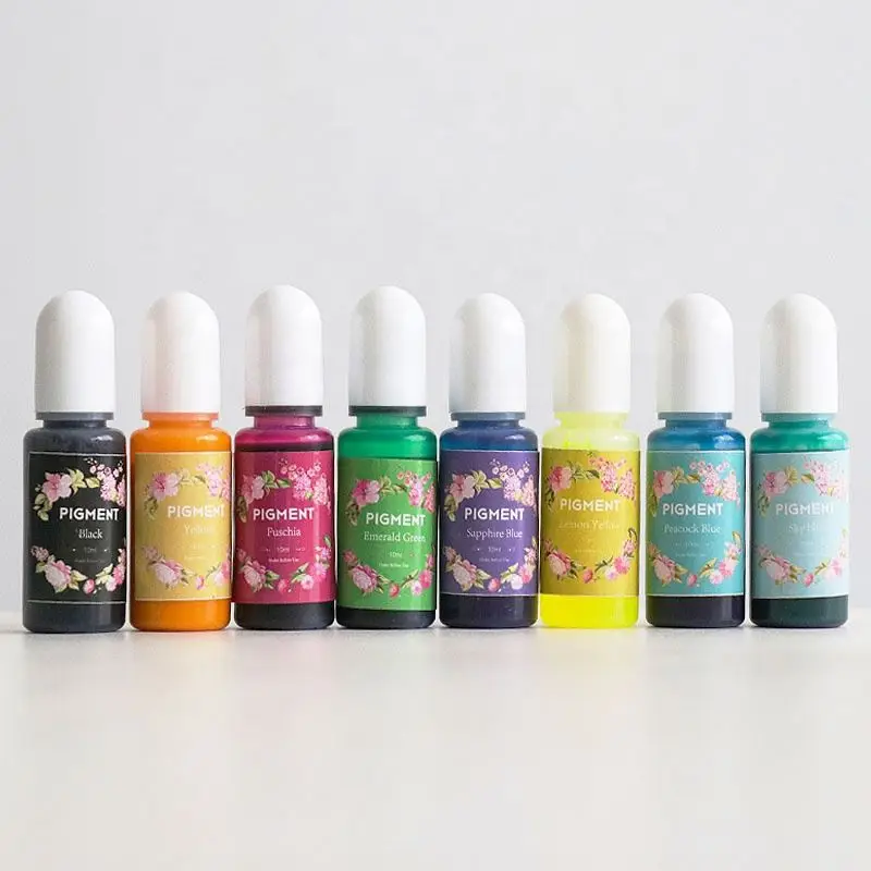 Osbang 15 видов цветов 10 мл эпоксидной смолы, краситель Высококачественная смоляная лпковая пигмент смешанный цвет DIY ручной работы Рукоделие арт наборы для ухода за кожей