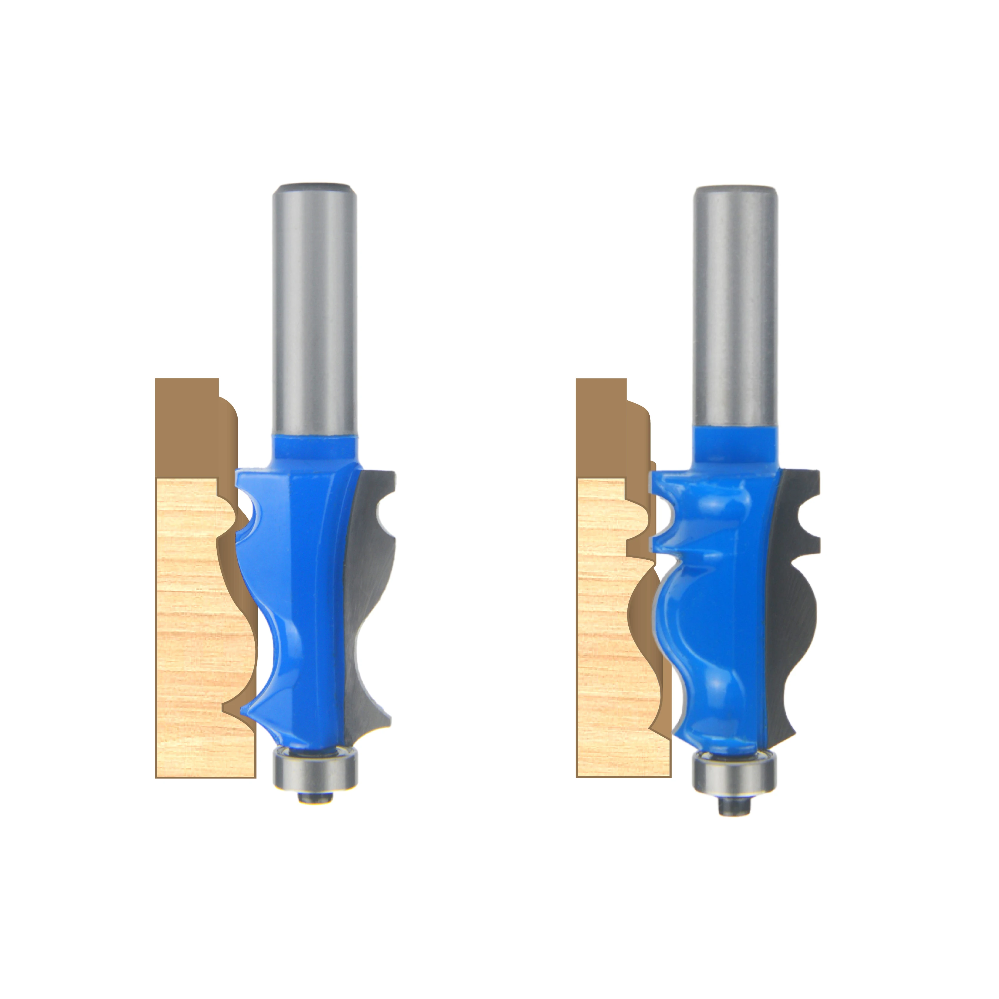 Fish Handrail Router Bits set Milling Cutter Solid Carbide End Mills CNC Router Bit for Wood Tungsten Steel Router Bit