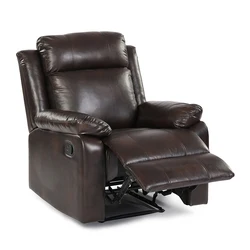 Wholesale furniture living room furniture leather recliner sofa and cup holder cheering rocker manual sofa recliner set