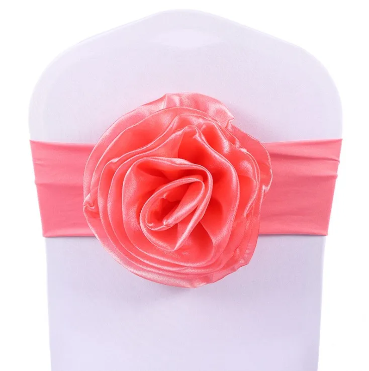 Wholesale Spandex Chair Sash For Wedding Party Event Banquet Decor Chair Sashes Belt Knot Chair Covers Bow Bands Ties