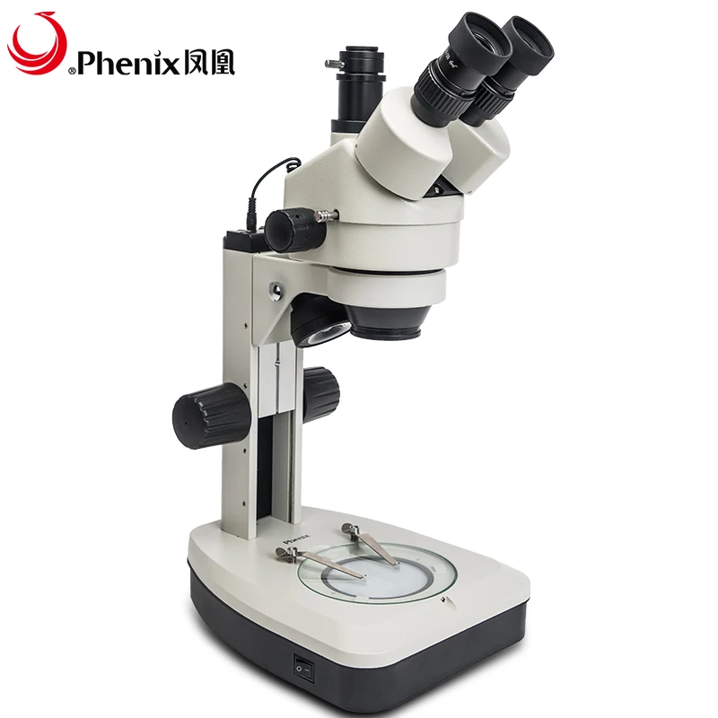 Phenix XTL-165-MT 7X-45X industrial electronic jewelry microscope trinocular zoom stereoscopic microscopes for PCB