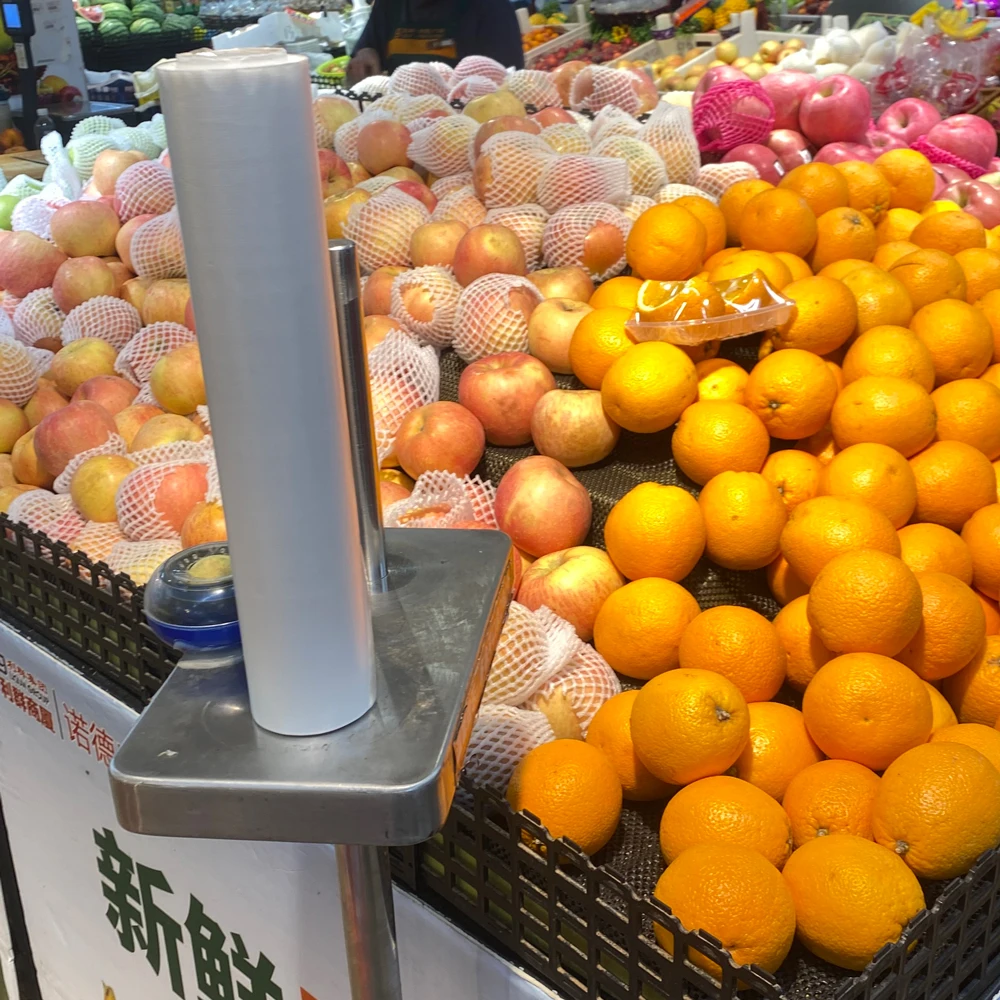 High Transparency Biodegradable Compostable Fruit Vegetable Storage Produce Bags Roll Biodegradable Open Top Flat Bag