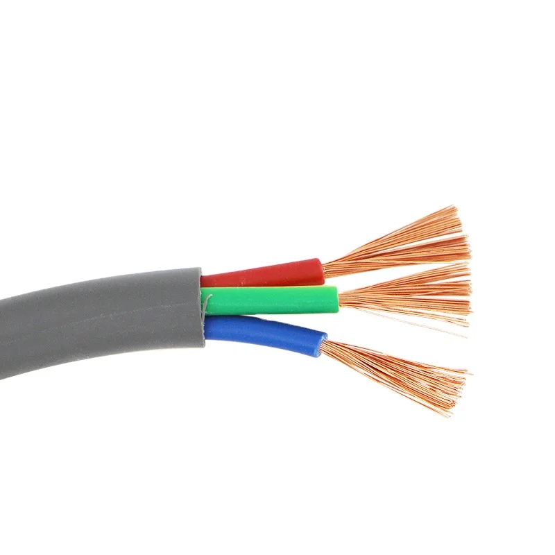 Factory custom 3 core flexible PVC  Engineering installation power cables 0.5mm solid copper conductor control cable