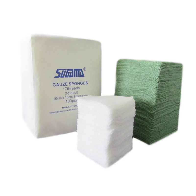 wholesale non-sterile and sterile gauze compress sponge disposable medical gauze swab