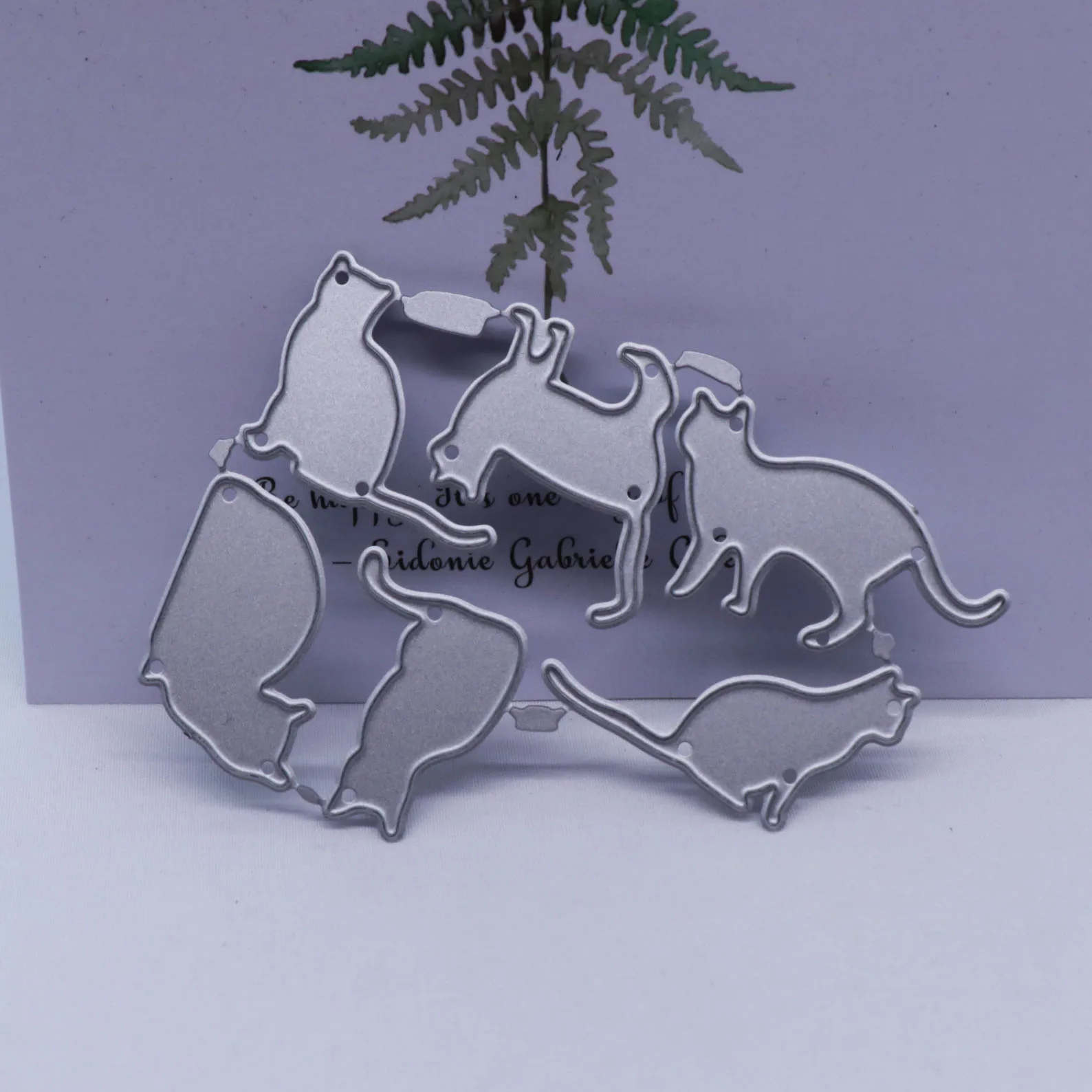 Cats Dies For Scrapbooking Craft Molds Carboon Steel Die Cut Stencil Planner Dies