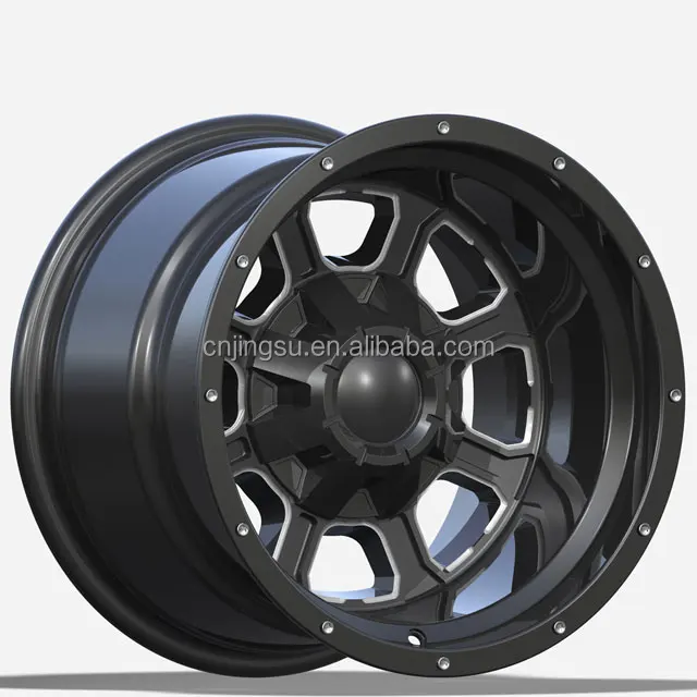 
Custom 15 Inch 16 Inch Deep Lip Aluminum Alloy Wheels PCD 139.7 Offset -44 Off-Road Wheels 