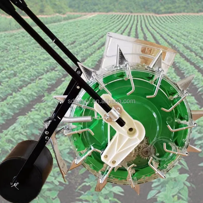 Hand push farming seeder easy use drum seeder