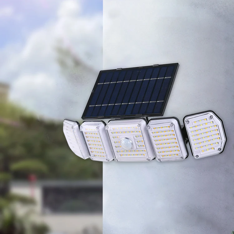 BILLION Wholesale Outdoor Garden Ip44 Waterproof ABS Solar Lamps Human Body Induction Solar Sensor Wall light