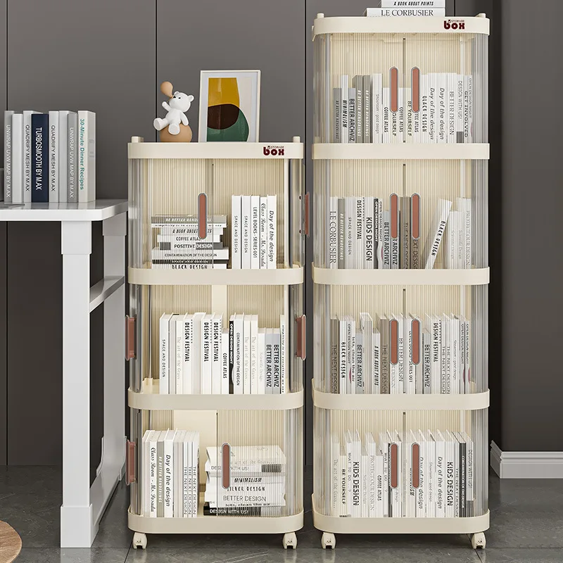 Free Installation multi-layer foldable snack cabinet book kitchenware folding plastic drawer storage bins cabinets with door