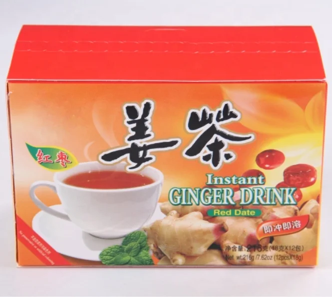 Hot Sale Private Label OEM flavor tea Instant Red Dates Ginger Drink Ginger Granule with Red Dates
