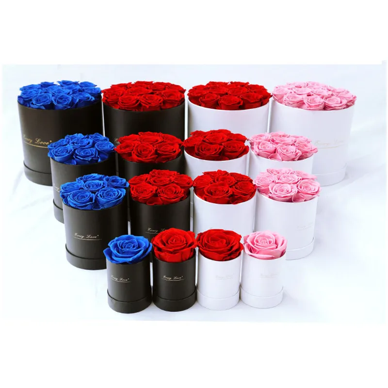 Xingsheng 2021 A Grade Best Quality China Real Natural Eternal Forever Immortal Flower Head Preserved Roses