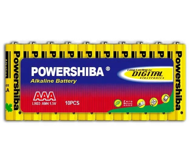 Free Mercury Cadmium Lead Primary Alkaline AAA Lr03 Am-4 Dry Cell Battery