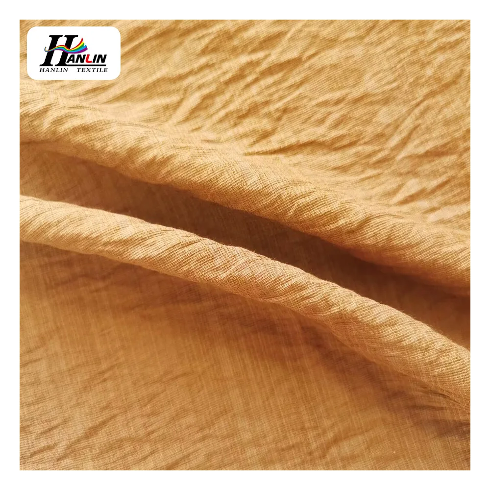 Best Quality China Manufacturer Nylon Rayon Linen Fabric Crinkle Crepe Linen Fabric