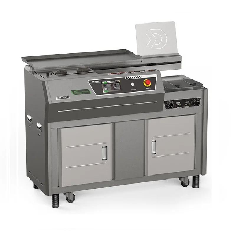 C60 A4 High Speed Variable Frequency EVA Side Glue Binder Perfect Book Binding Machine with CE