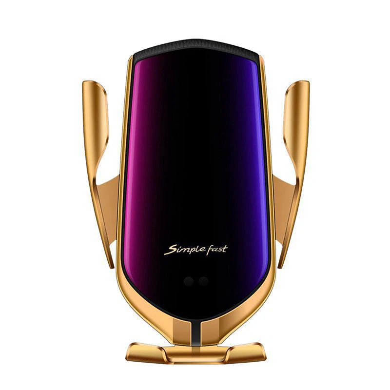 Car air outlet holder Automatic clamping Infrared Induction Portable Car Smart Wireless Quick Charger For iPhone Android