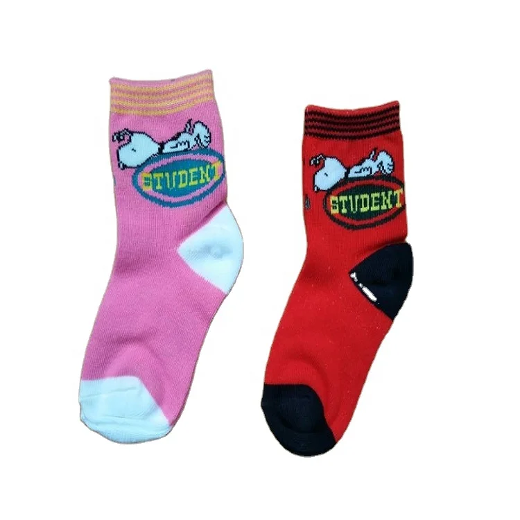 
Custom made kids 100% cotton cute sport socks 