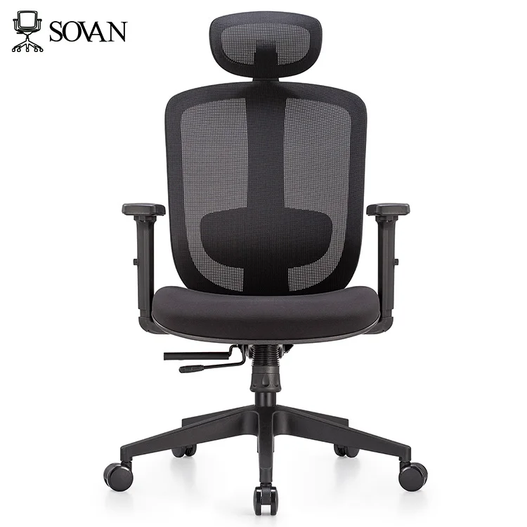 High Back Kursi Kantor Mesh Chair Swivel Executive Ergonomic Office Chairs With Advanced Design BIFMA Certificate