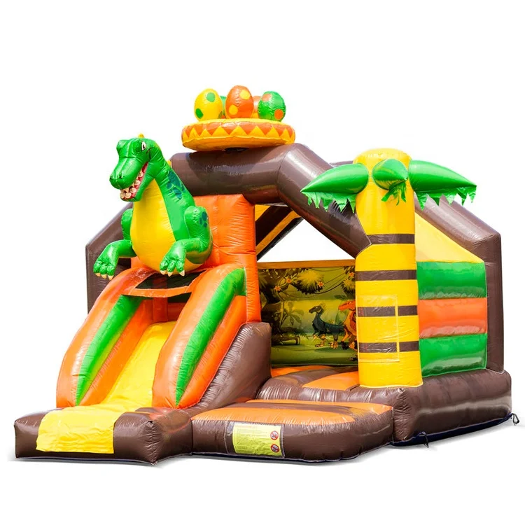 Надувной батут для заднего двора горка замка маленький парк динозавров водонепроницаемый надувной детской вечеринки