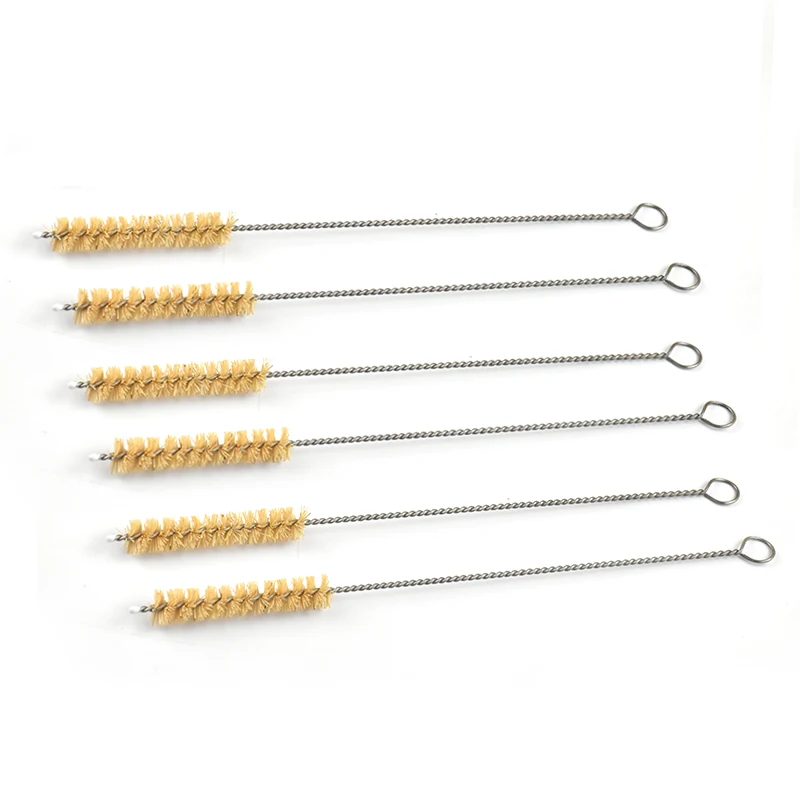 Eco-friendly sisal hemp cleaning tube brush for bamboo drinking straws