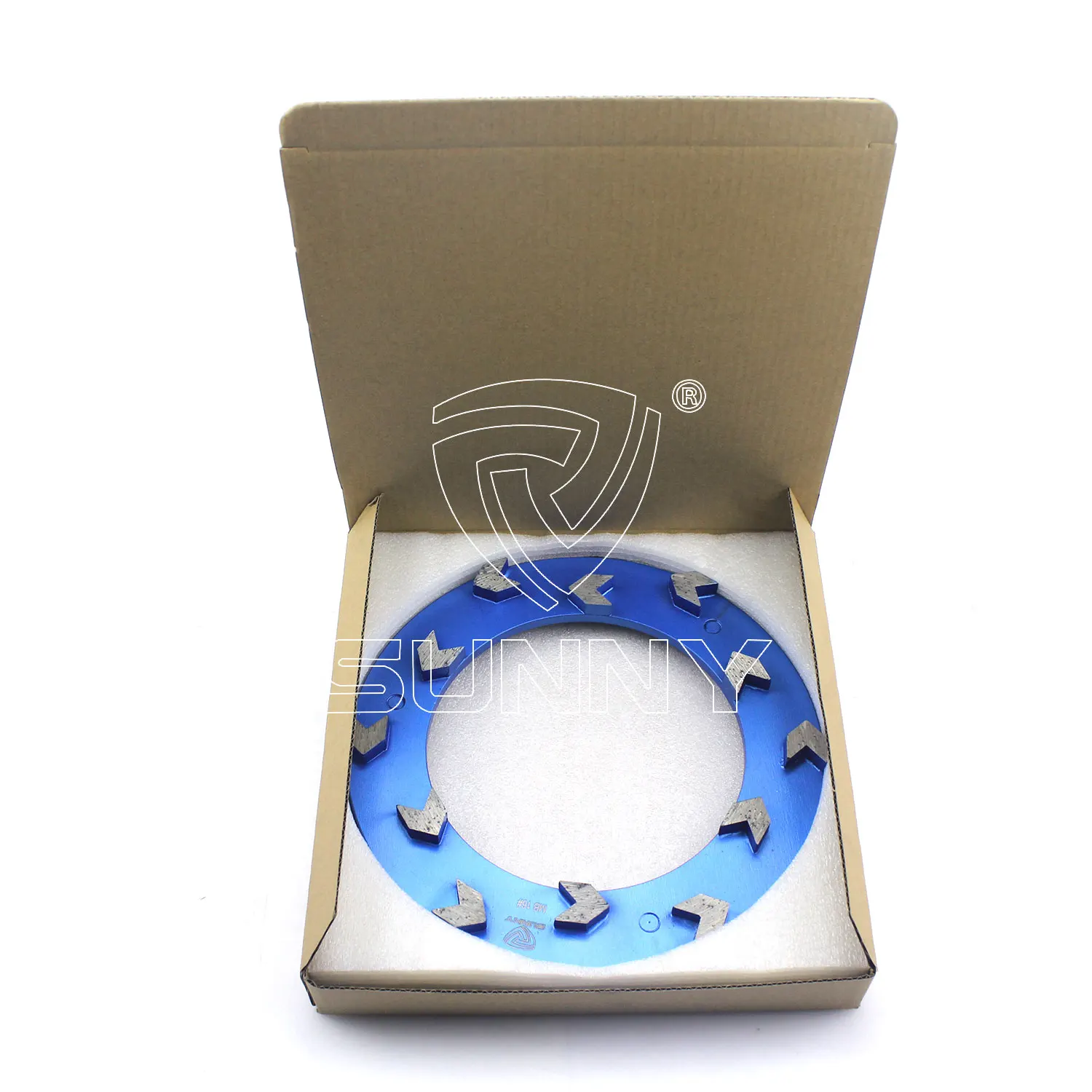 Sunny Premium Diamond Grinding Disc 240mm Arrow Segment Concrete Grinding Ring Wheel for Brand Grinder