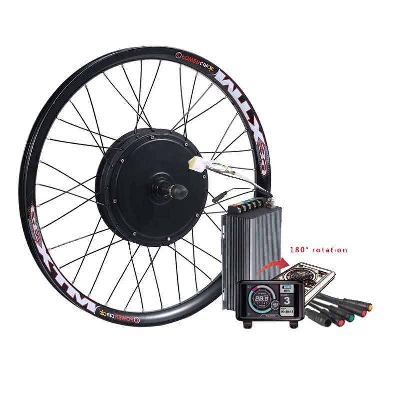 72v 3000w 5000w Brushless Direct Hub Motor Electric Bike Bicycle Conversion Kit with battery optional