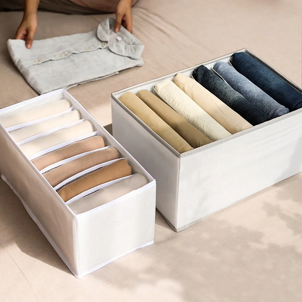 Hot selling Dividers Jeans Storage Drawer Organizer Foldable Closet Dividers Jeans Clothes storage dividers