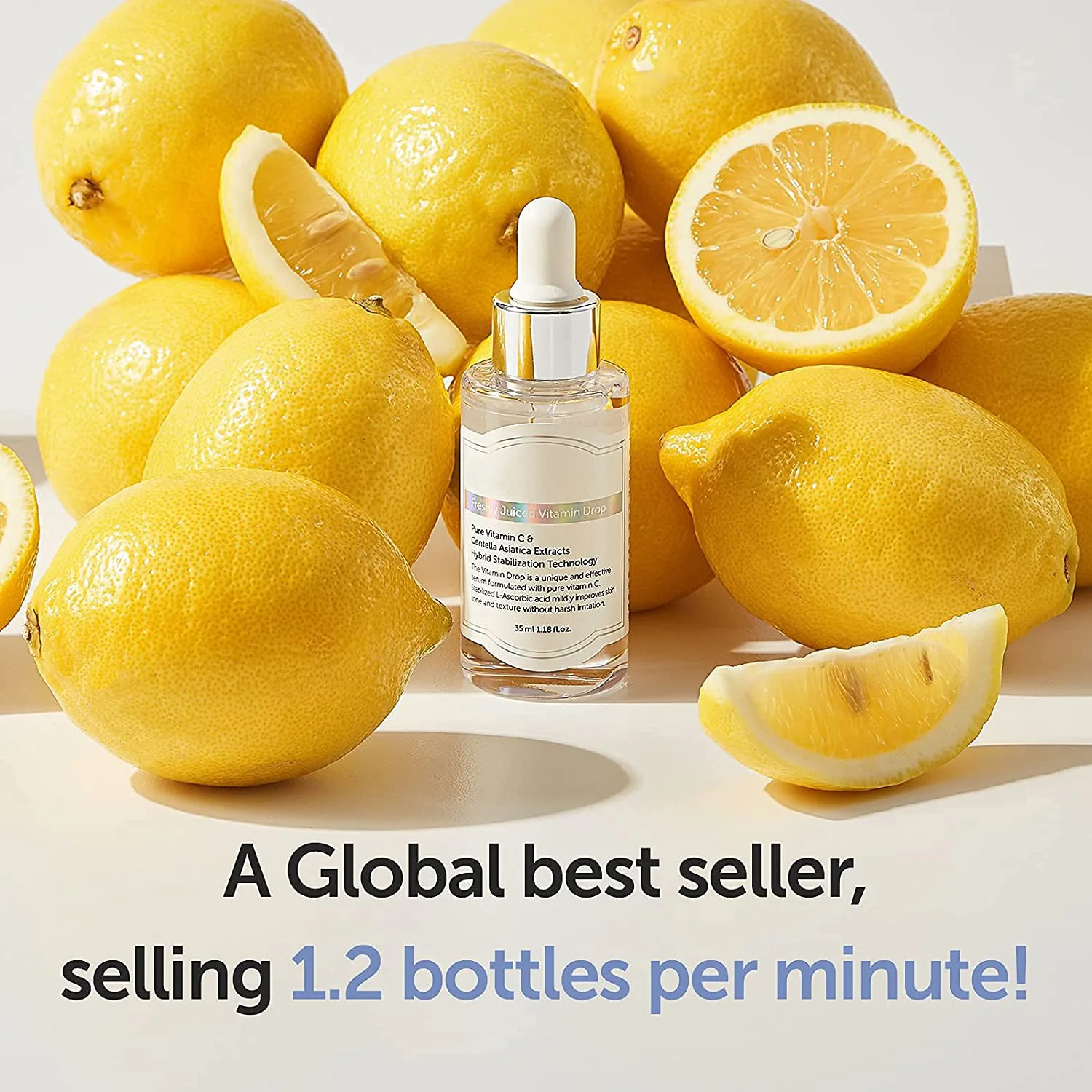 Private Label OEM Moisturizing Anti-wrinkle Hydrating Juiced Vitamin Drop with 5% Hypoallergenic pure vitamin C serum