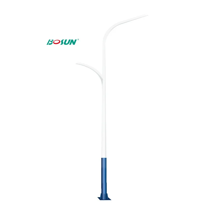 High Quality Outdoor Garden Street Light Lamp Pole Custom Q235 Steel 4m 5m 6m 7m Aluminum High Mast Light Pole