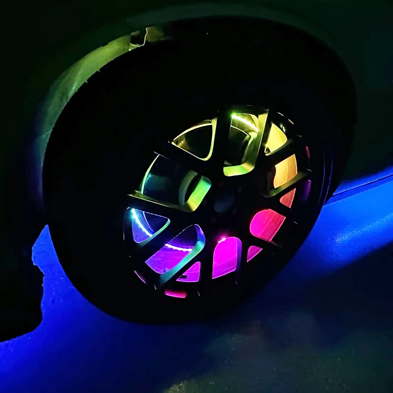 Wheel Ring Lights 17 Inch Car Wheel Rim Lights Led Waterproof Wheel Lights