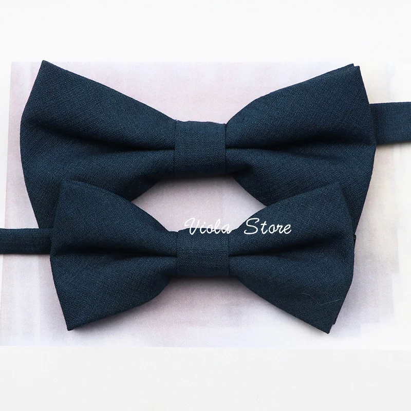 Bamboo Fiber Sandy Grey Dusty Green Pink Blue Anti-wrinkle Solid Bowtie Set Men Kid Pet Butterfly Daily Wedding Gift Accessory