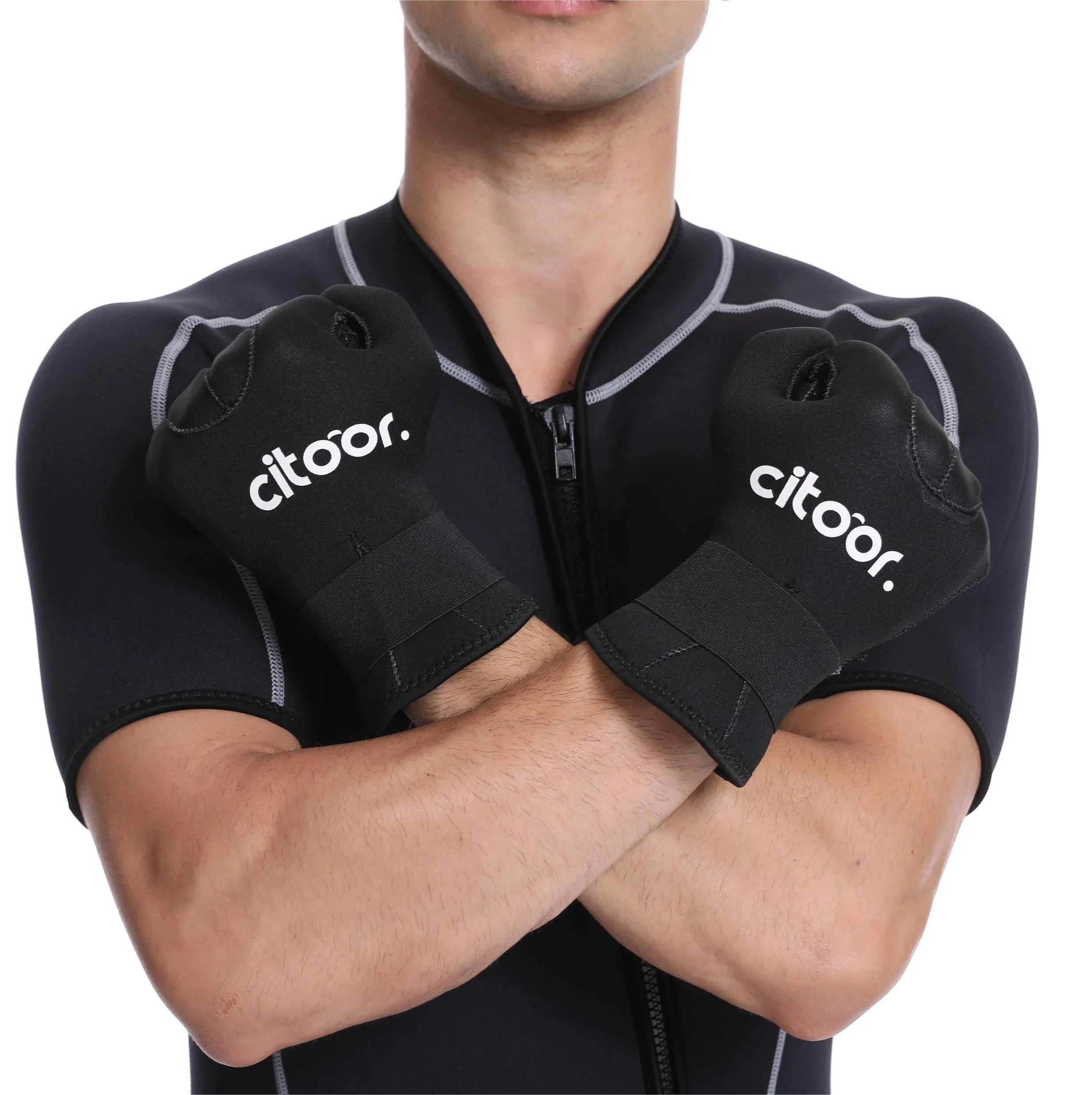 Factory custom 3mm 5mm Neoprene Diving Gloves Waterproof Anti Slip Flexible 5 Finger Scuba Swimming Diving Gloves