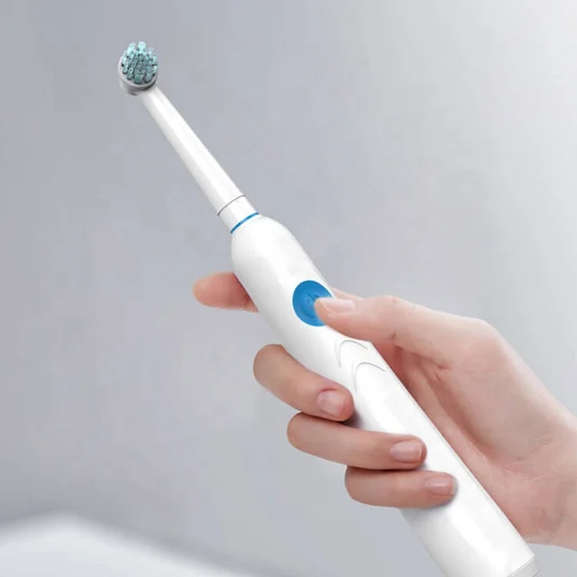 rechargeable  JS301 rotary round head sonic electric toothbrush