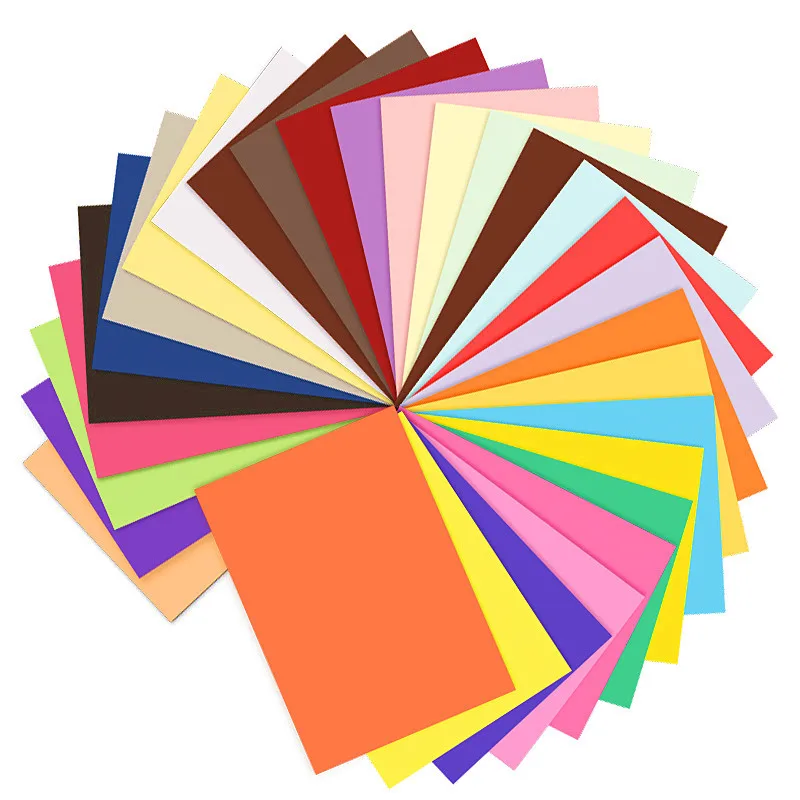 500 Sheets Color Craft Origami Paper Colorful A4 Office Printing Copy Color Paper