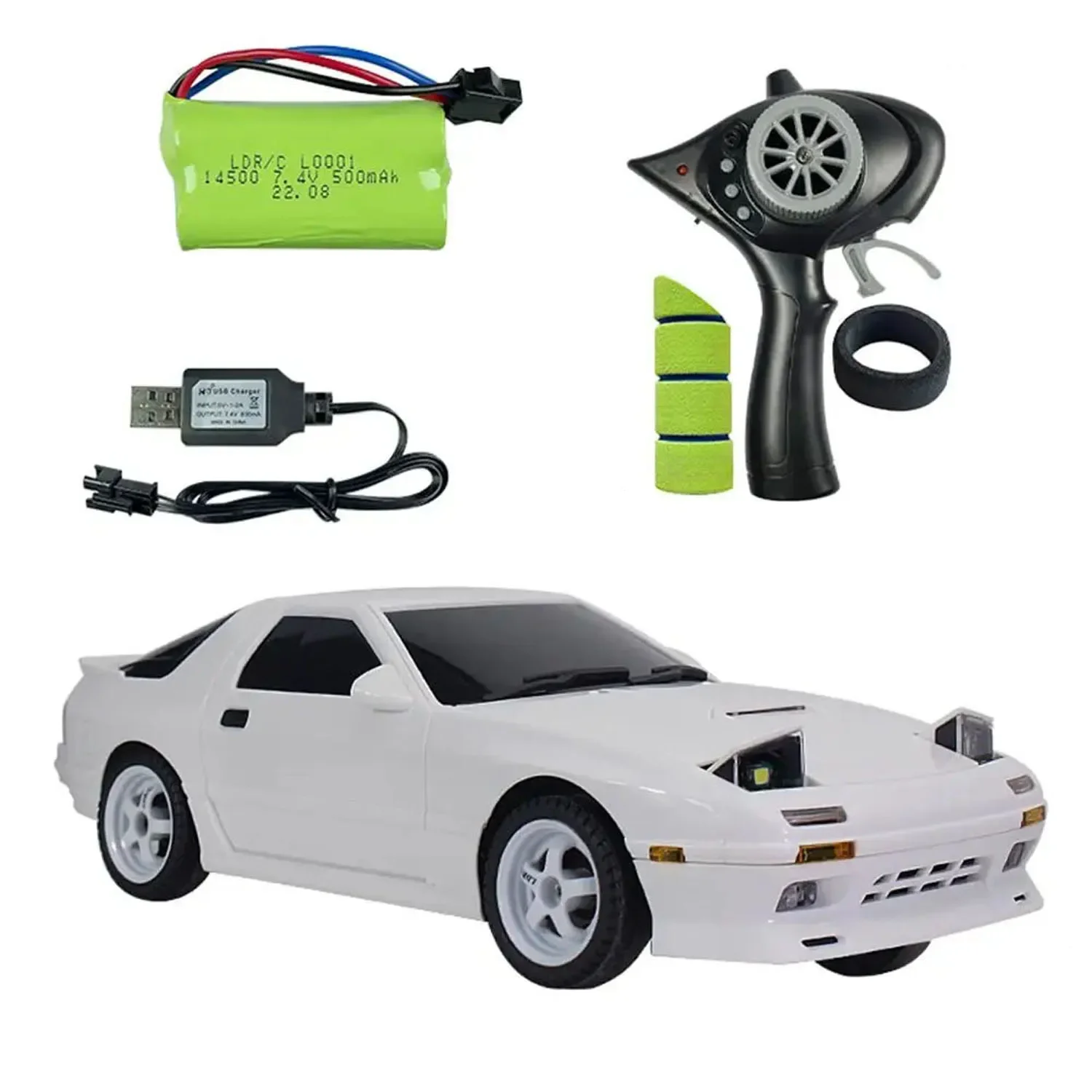LD1802 RX7 RTR 1/18 полномасштабная 2 4 г 2WD ESP гироскоп RC автомобильные дрифтерные автомобили светодиодные фонари управляемая модель детские игрушки подарки