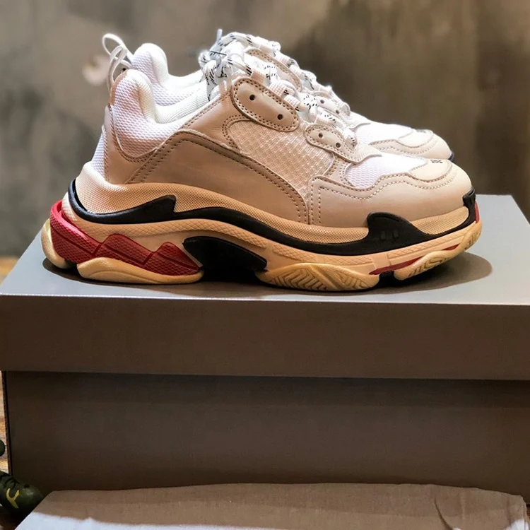 Original Fashionable Branded Balanciaga Mixed Colors Casual Men Balanciaga Triple S 1.0 Shoes